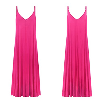 R.Vivimos Summer Casual Backless Maxi Dress with Pockets