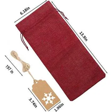 Burlap Wine Bags - Perfect for Holiday Gifting