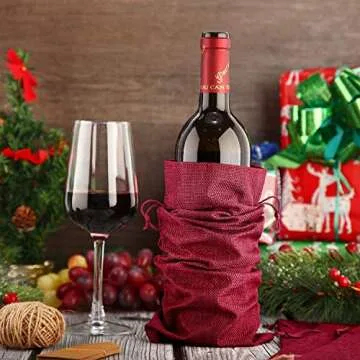 Burlap Wine Bags - Perfect for Holiday Gifting