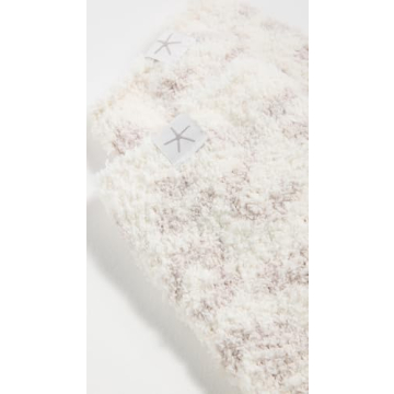 Barefoot Dreams CozyChic Women's Barefoot In The Wild Socks, Cream/Stone