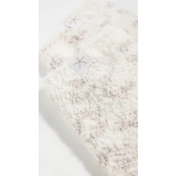 Barefoot Dreams CozyChic Women's Barefoot In The Wild Socks, Cream/Stone