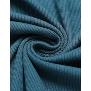 IN'VOLAND Plus Size Fall Scoop Neck Long Sleeve T-Shirts Ribbed Knit Slim Fitted Casual Basic Top Gr...