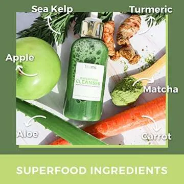 Gentle Organic Acne Face Wash with Matcha & Aloe