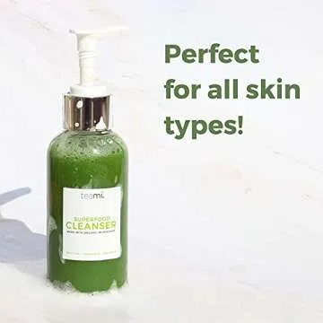 Gentle Organic Acne Face Wash with Matcha & Aloe
