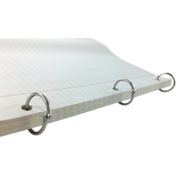 Clipco 100-Pack Nickel Plated Metal Book Rings 1-Inch