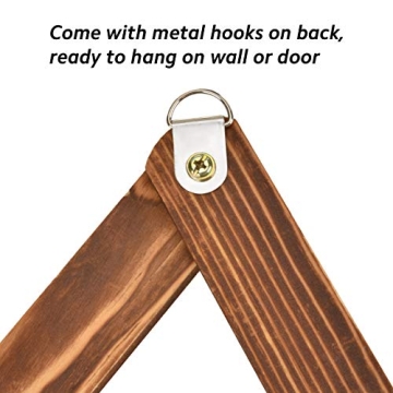 Homode Vintage Wood Expandable Peg Rack for Organizing