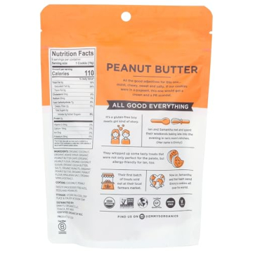 EMMYS Organic Peanut Butter Coconut Cookies Vegan Snack
