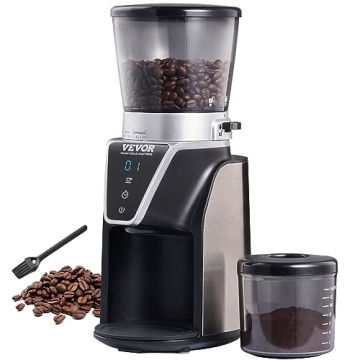 VEVOR Conical Burr Grinder - Electric Adjustable Mill with 51 Precision Settings, Perfect for Drip, ...