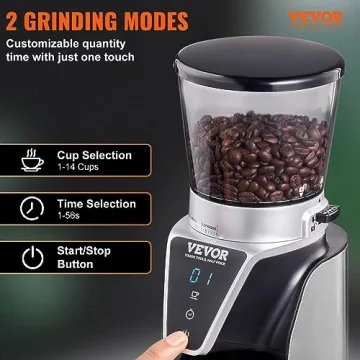 VEVOR Conical Burr Grinder with 51 Grind Settings
