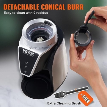 VEVOR Conical Burr Grinder with 51 Grind Settings