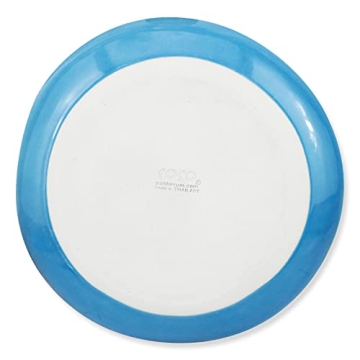 Handmade Blue Speckled Dinner Plates Set of 2 for Ideal Dining