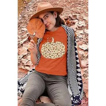 Fall Pumpkin Graphic Tees for Women – Cozy Autumn Style