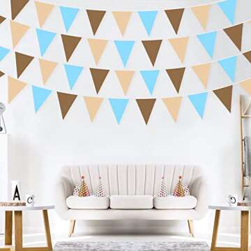 32Ft Brown Blue Party Decorations for Any Occasion