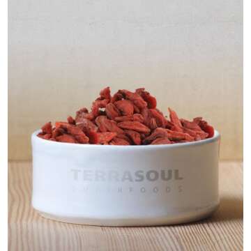 Terrasoul Superfoods Organic Goji Berries, 16 Oz - Large Size | Chewy Texture | Premium Quality | Lab-Tested