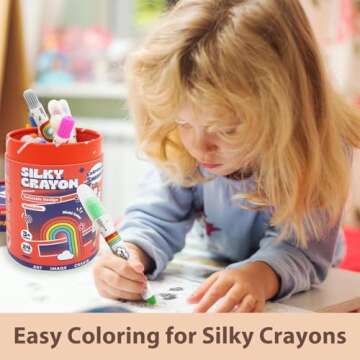 Lebze Jumbo Crayons for Toddlers, 24 Non Toxic Colors
