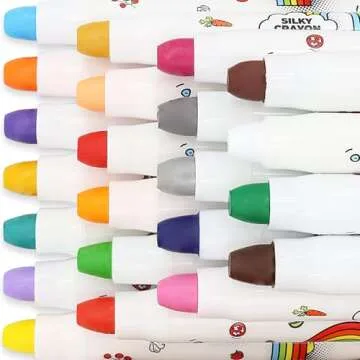 Lebze Jumbo Crayons for Toddlers, 24 Non Toxic Colors