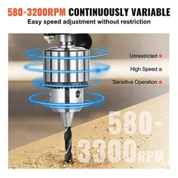 VEVOR Benchtop Drill Press with Laser Work Light