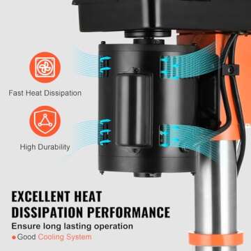 VEVOR Benchtop Drill Press with Laser Work Light