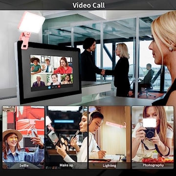 Newmowa Pink Selfie Light Smart Sensor 3 Modes 2000mAh