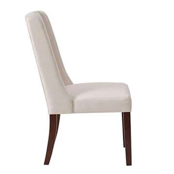Madison Park Wing Dining Chairs - Set of 2 - Cream Elegance