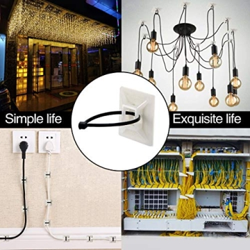 XHF Self Adhesive Cable Zip Tie Mounts for Easy Organizing