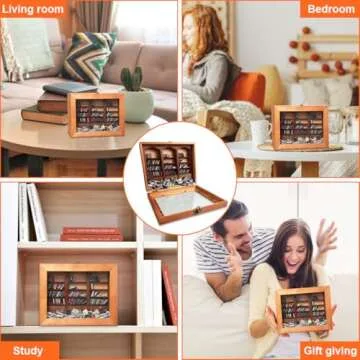 WAIZHIUA Anxiety Bookshelf with 300 Mini Books Decor