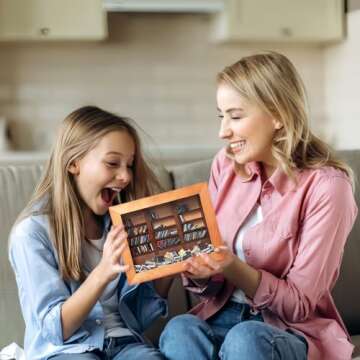 WAIZHIUA Anxiety Bookshelf with 300 Mini Books Decor