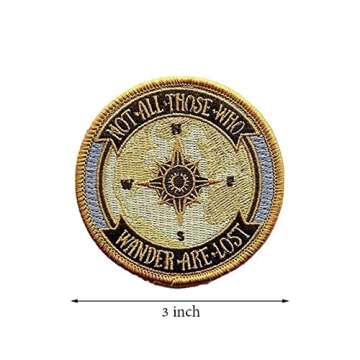 O'Houlihans - Not all Those Who Wander are Lost Iron on Patch