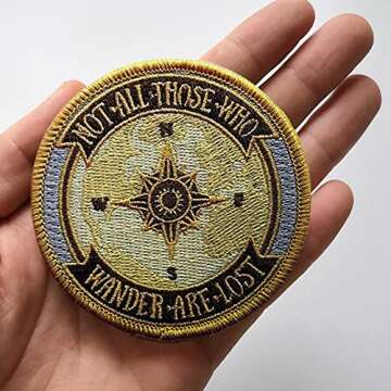 O'Houlihans - Not all Those Who Wander are Lost Iron on Patch