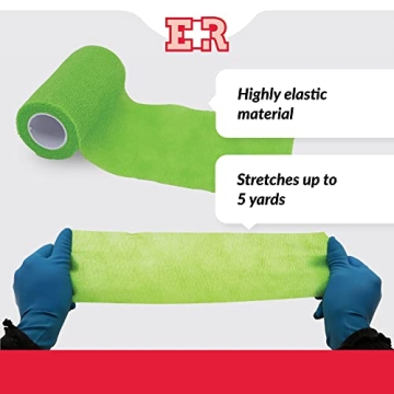 Ever Ready Self-Adhesive Bandage Rolls - 12 Count Rainbow