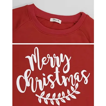 Blooming Jelly Womens Crewneck Sweatshirt Long Sleeve Raglan Letter Print Terry Casual Cute Pullover Top…