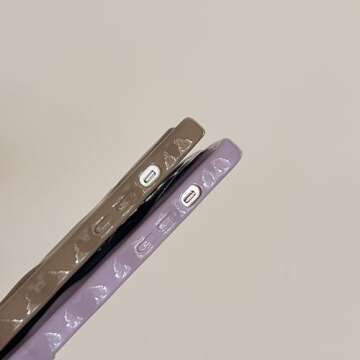 FABSPARK Case for iPhone 14 Pro Max,Cute 3D Solid Color Meteorite Bubble Water Ripple Curly Wavy Frame Case,Soft TPU Shockproof for iPhone 14 Pro Max 6.7 Inch,Cream White