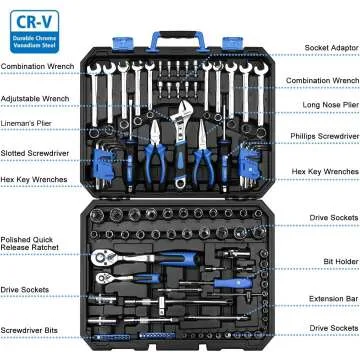 DEKOPRO 118 Piece Professional Tool Kit