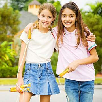 aGreatLife Kids Jump Rope | Bunny Handles & Adjustable Length