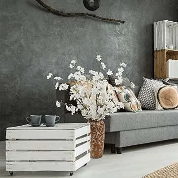 LESING Cherry Blossom Flowers 4pcs for Home Decor