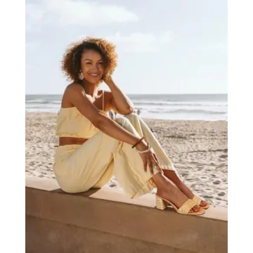 Shop Lyrisiphy Rattan Braided Heeled Sandals for Summer Style