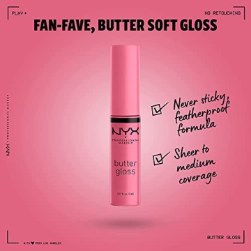 NYX Butter Gloss - Non-Sticky Hydrating Lip Gloss in Mauve