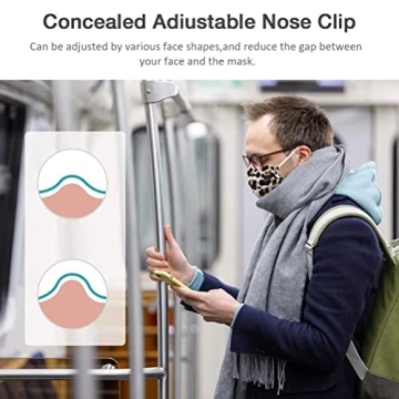 Stylish Disposable Cheetah Face Masks - 50pcs for Travel