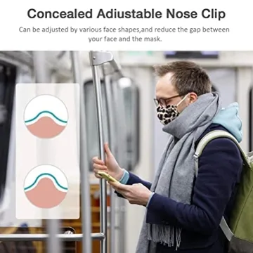 Stylish Disposable Cheetah Face Masks - 50pcs for Travel