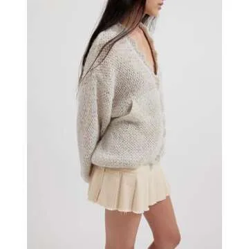 Chic Women’s Lightweight Fall Cardigan V Neck Sweater
