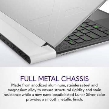 Alienware x14 R2 Gaming Laptop 14" QHD+ 165Hz G-Sync, Intel Core i7-13620H, NVIDIA GeForce RTX 4060 8GB, 32GB RAM, 1TB SSD, Windows 11 Home, AlienFX Backlit US Keyboard, Lunar Silver
