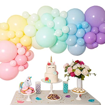 Pastel Balloon Garland Kit for Parties Macaron Theme Decoration