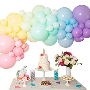 Pastel Balloon Garland Kit for Parties Macaron Theme Decoration