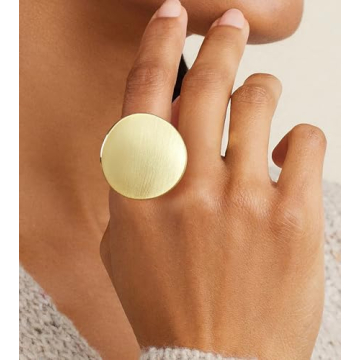 Stunning Aprilery Gold Rings for Women, Chic and Bold
