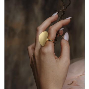 Stunning Aprilery Gold Rings for Women, Chic and Bold