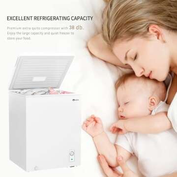 KEG 3.5 cu ft Freezer with Adjustable Thermostat
