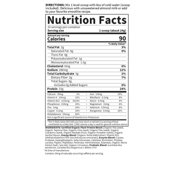 Garden of Life Organic Plant Protein Smooth Energy Shake