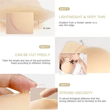 Promking Silicone Breast Lift Pasties Reusable Nipple Covers