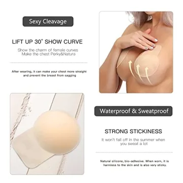 Promking Silicone Breast Lift Pasties Reusable Nipple Covers
