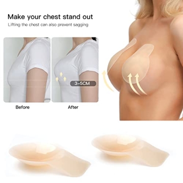 Promking Silicone Breast Lift Pasties Reusable Nipple Covers